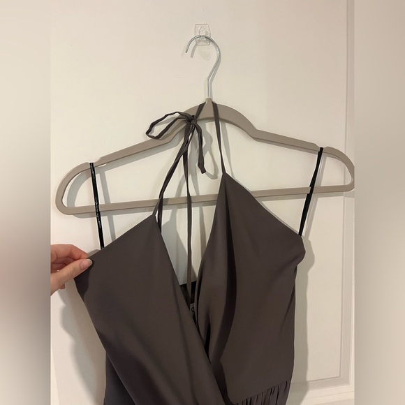 Joanna August Ceremony DC Halter Wrap Full Length Maxi Dress Gown Size XS - Picture 4 of 6